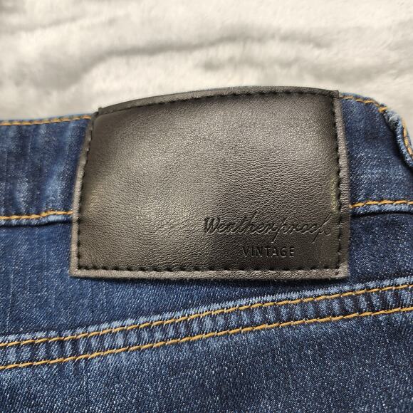 Weatherproof Vintage Jeans Mens 36X32 Blue Regular Fit Fleece Lined Straight Leg - Picture 4 of 13